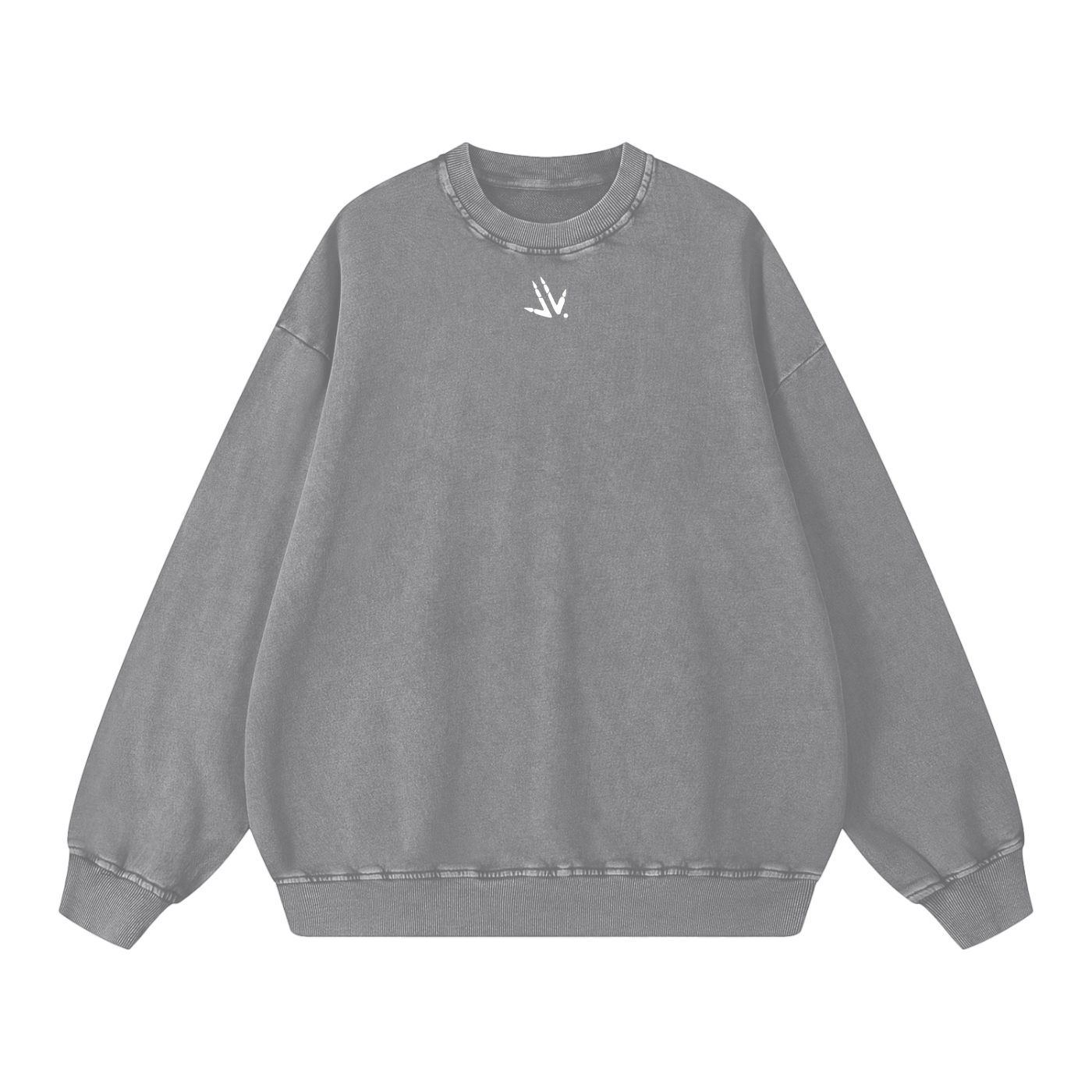 BORN BLACK - Acid Wash Oversize Sweatshirt - 360 GSM