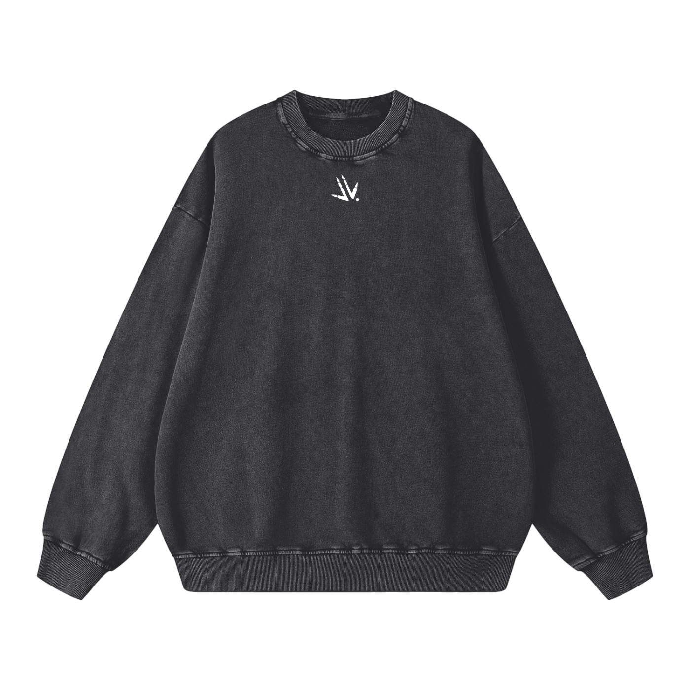 BORN BLACK - Acid Wash Oversize Sweatshirt - 360 GSM