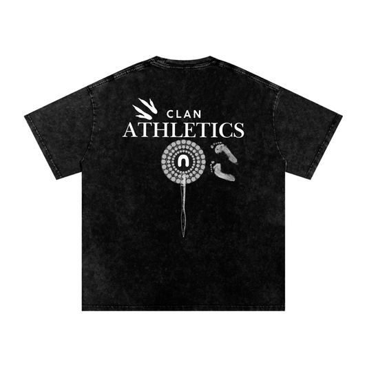CLAN ATHLETICS ORIGINAL - Acid Wash Oversize T-Shirt - 250 GSM