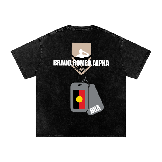 B.R.A. - Acid Wash Oversize T-Shirt - 250 GSM